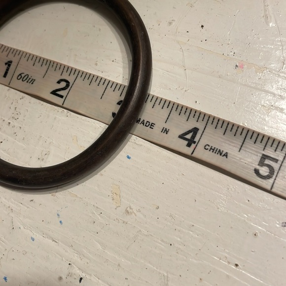 8” stackable wooden walnut bangle bracelet - Picture 5 of 6